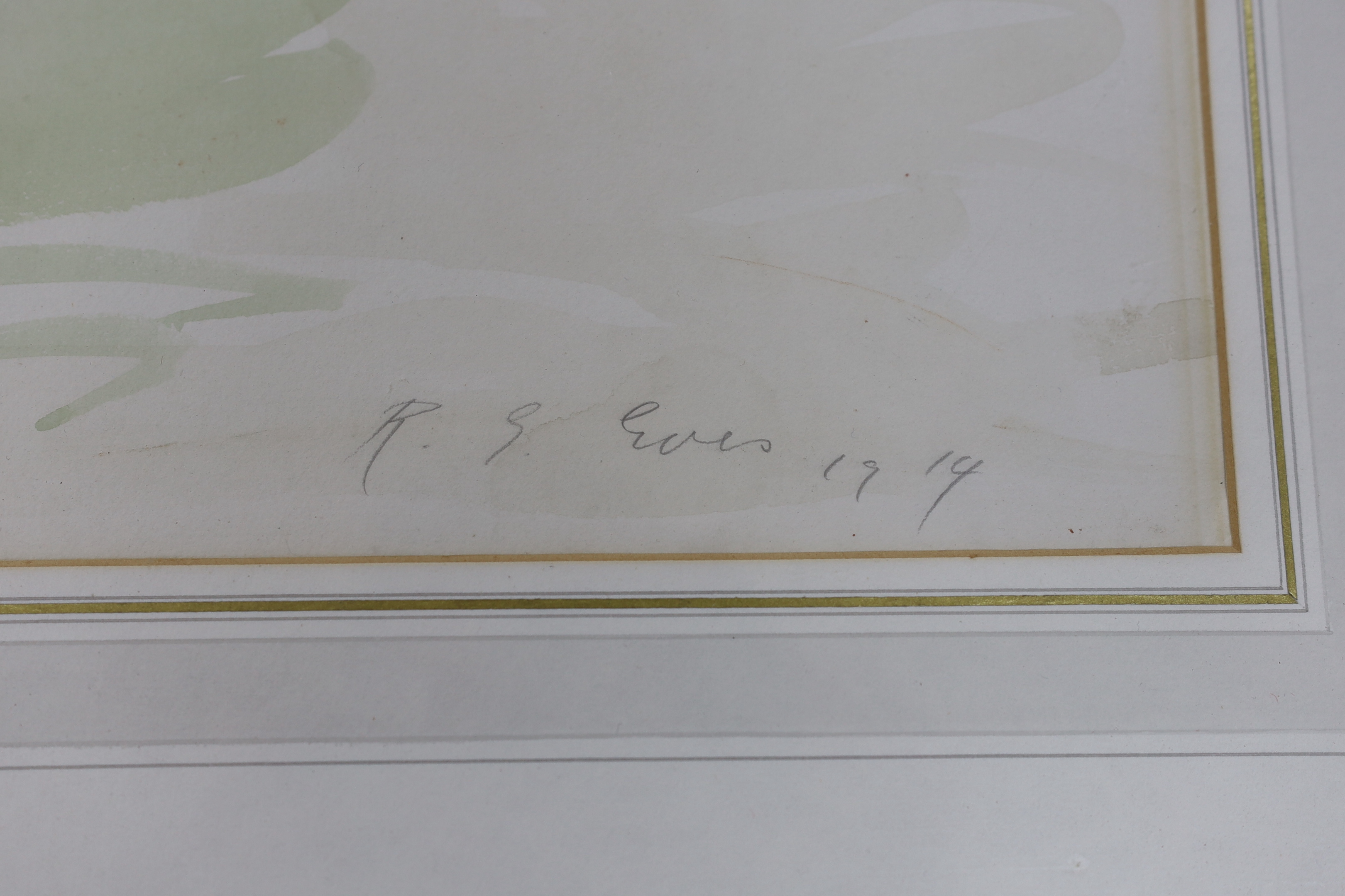 Reginald Grenville Eves RA (1866-1941), watercolour, 'Coast at St. Ives', signed and dated 1919, 37 x 53cm